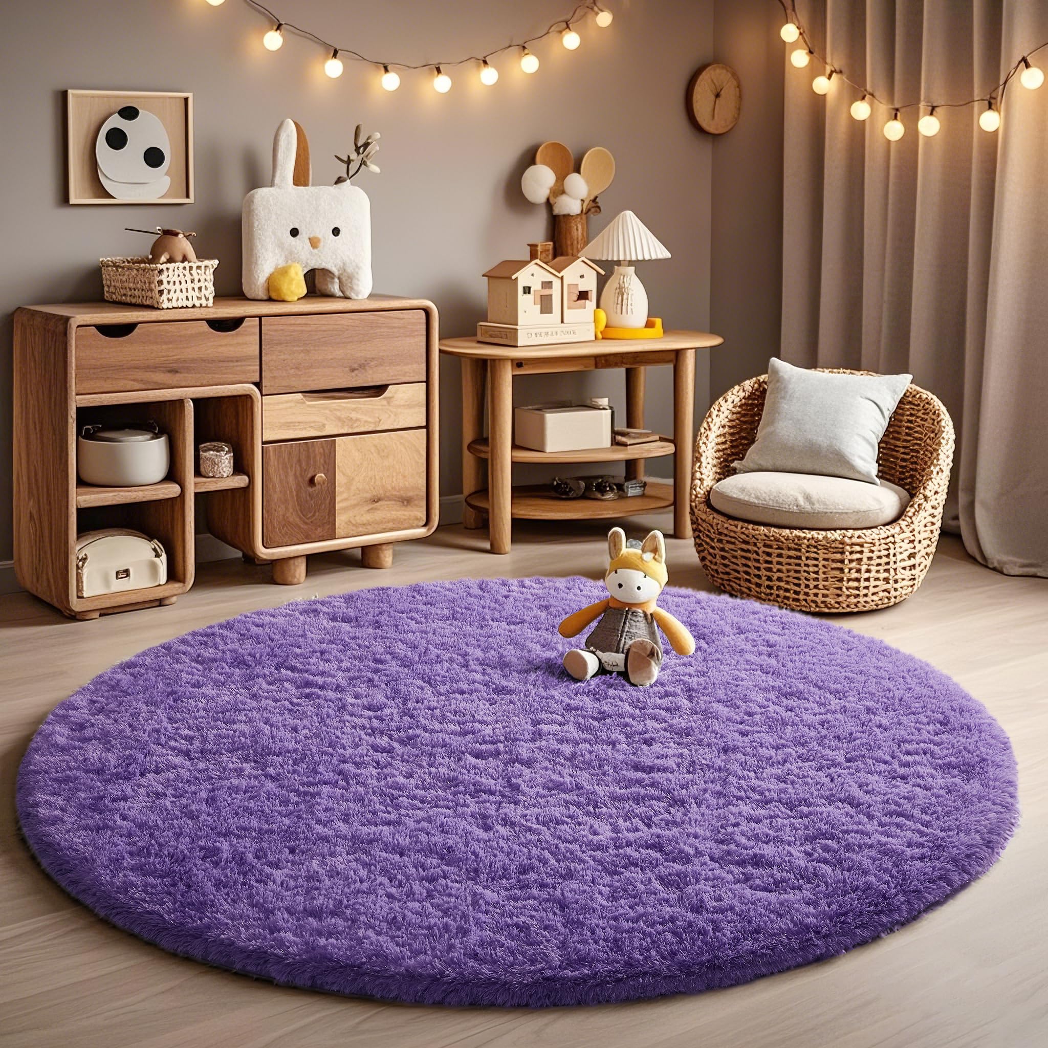 Ophanie Area Rugs for Bedroom Living Room, Grey Fluffy Fuzzy Shag Shaggy Soft Plush Carpet, 4x6 Indoor Floor Gray Rug for Kids Home Dorm Decor Aesthetic